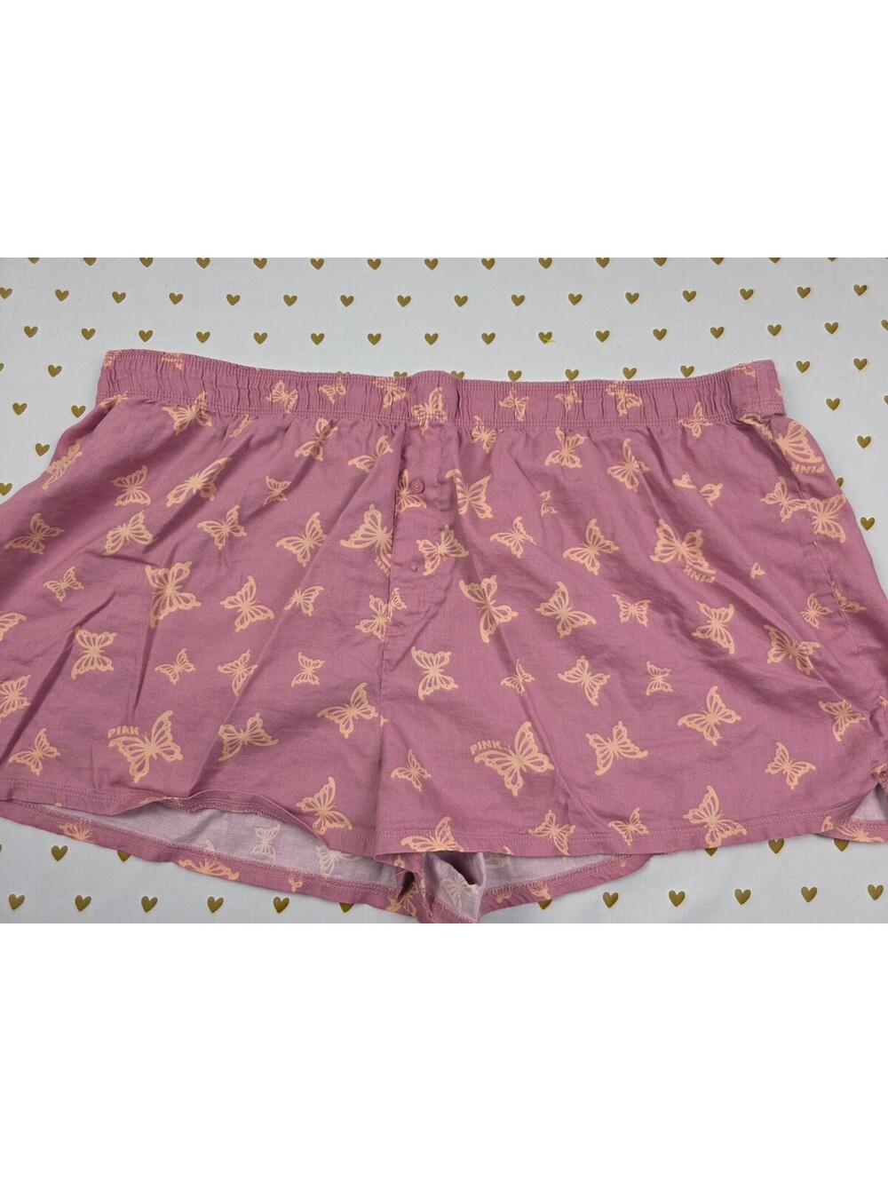 Victorias Secret PINK Butterflies XXL 2XL Sleep Shorts Boxers Pajama Bottoms
